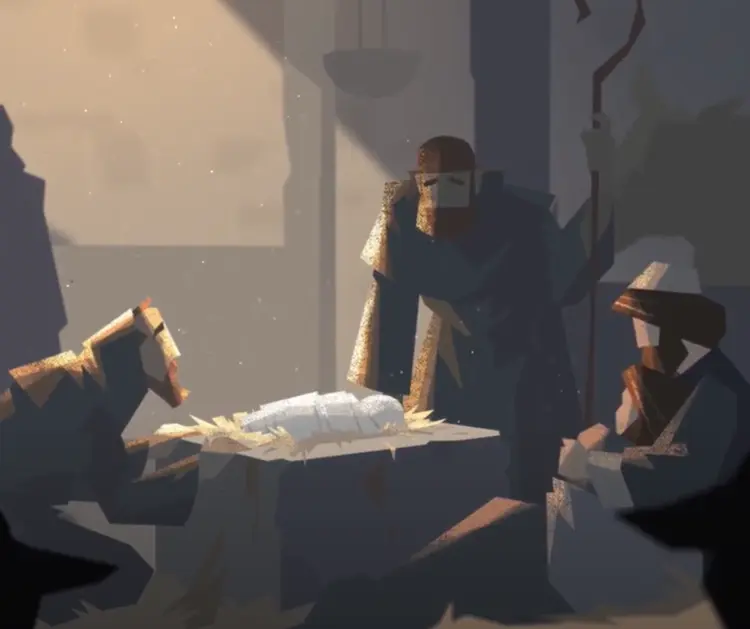 сцена в яслях